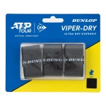 Dunlop Overgrip Viper Dry 0.6mm (ultra trocken und haltbar) schwarz - 3 Stück